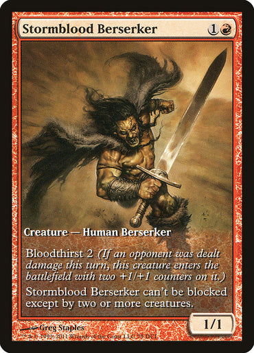 Stormblood Berserker (Extended Art) [Magic 2012 Promos]