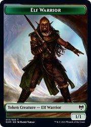 Elf Warrior // Shard Double-sided Token [Kaldheim Tokens]