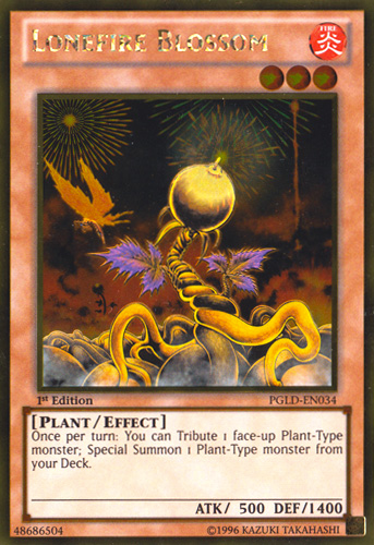 Lonefire Blossom [PGLD-EN034] Gold Rare