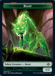 Beast Token // Food Token (18) [Modern Horizons 2 Tokens]