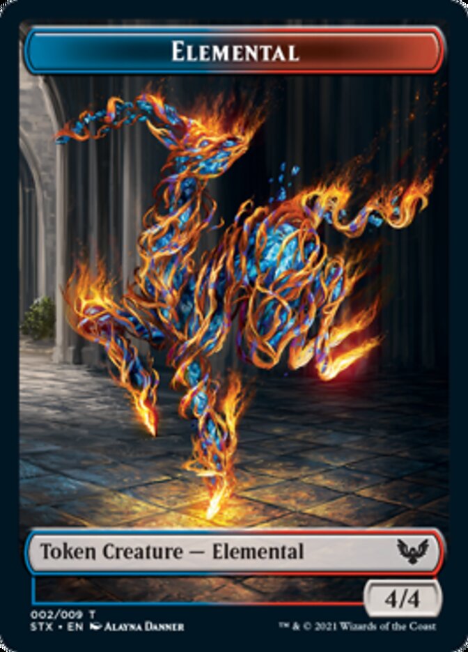 Elemental // Avatar Token [Strixhaven: School of Mages Tokens]