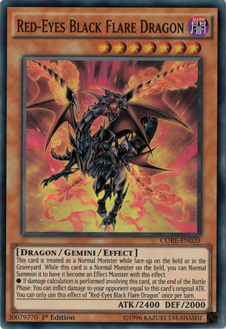 Red-Eyes Black Flare Dragon [CORE-EN020] Super Rare