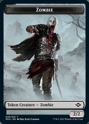 Clue Token (14) // Zombie Token [Modern Horizons 2 Tokens]
