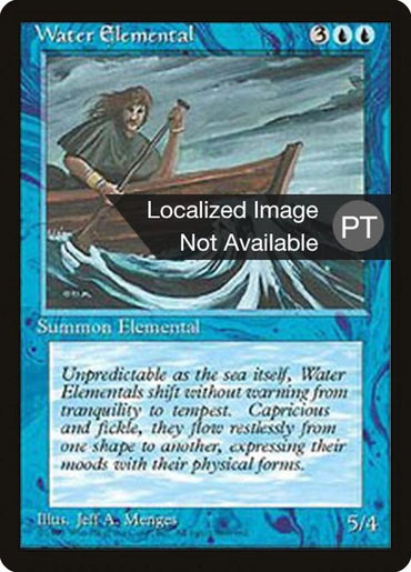 Water Elemental [Fourth Edition (Foreign Black Border)]