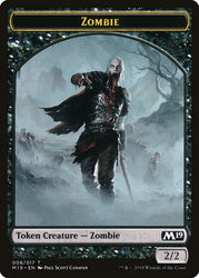 Knight // Zombie Double-sided Token (Game Night) [Core Set 2019 Tokens]