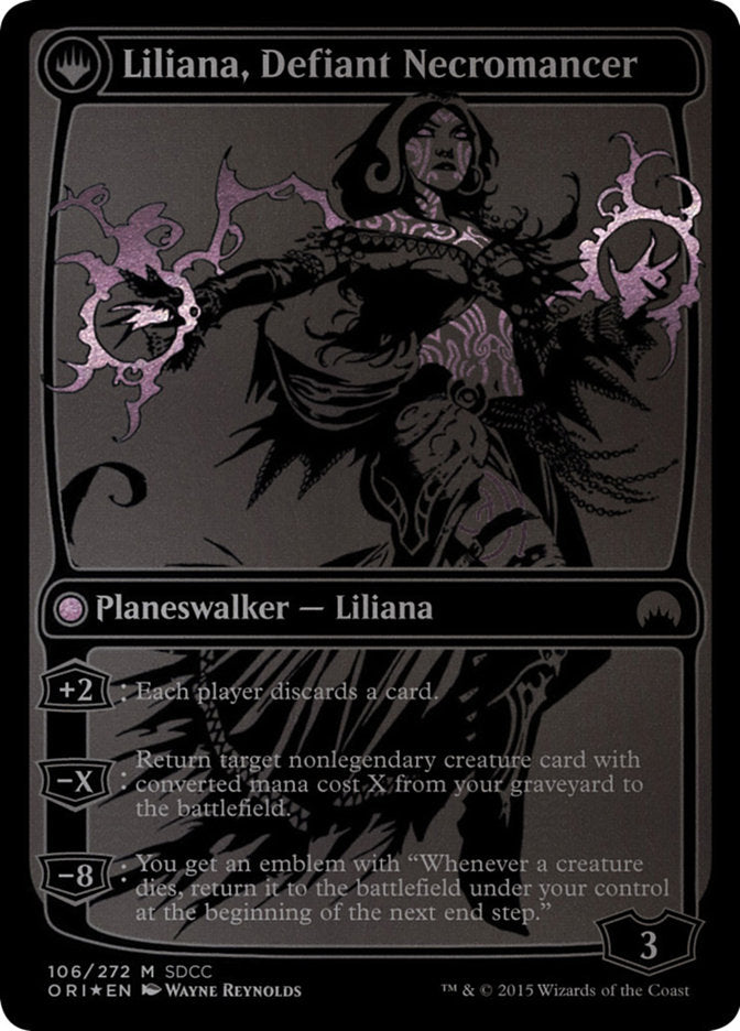 Liliana, Heretical Healer // Liliana, Defiant Necromancer [San Diego Comic-Con 2015]