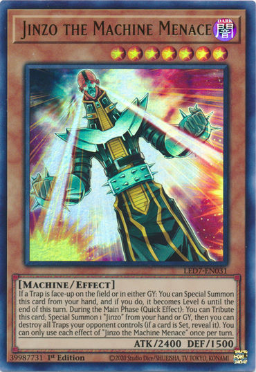 Jinzo the Machine Menace [LED7-EN031] Ultra Rare