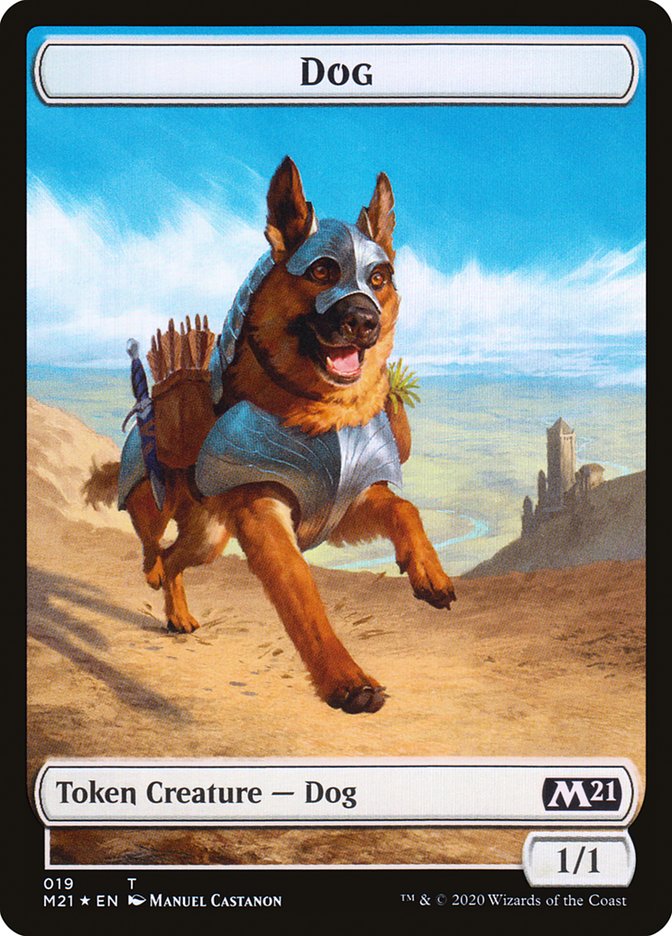 Cat (020) // Dog Double-sided Token [Core Set 2021 Tokens]