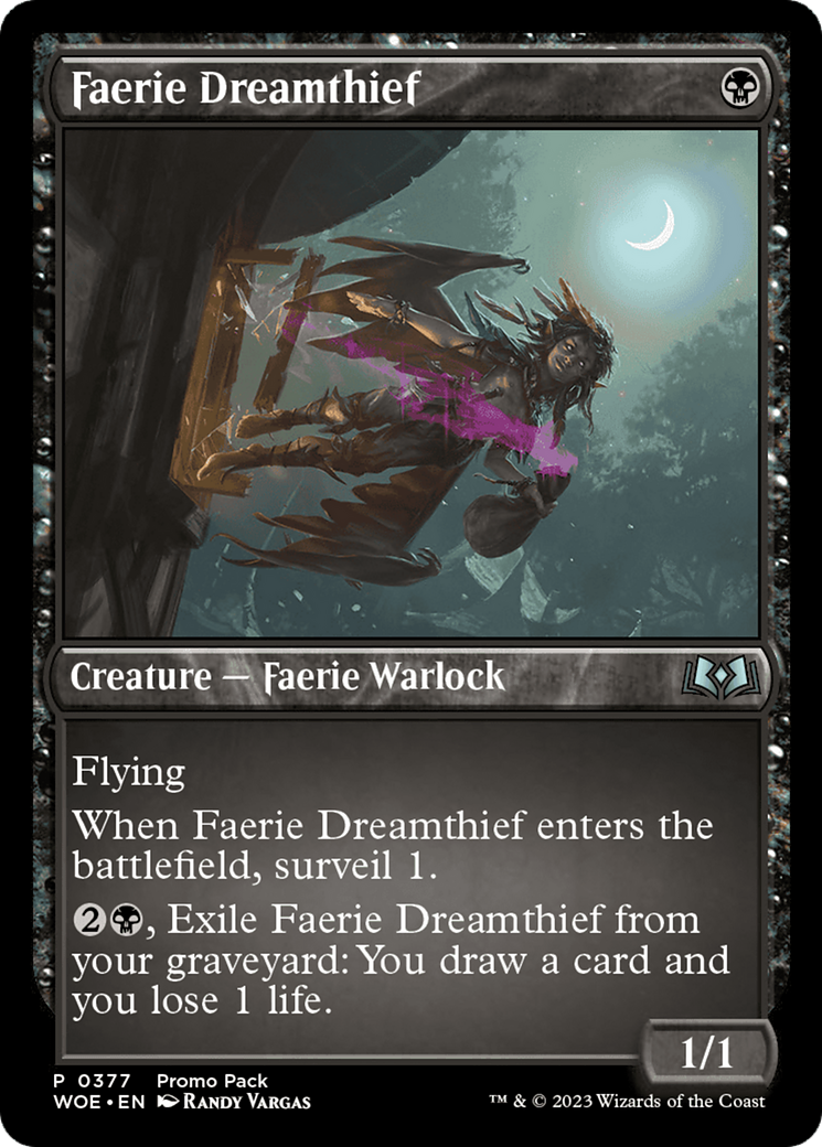 Faerie Dreamthief (Promo Pack) [Wilds of Eldraine Promos]