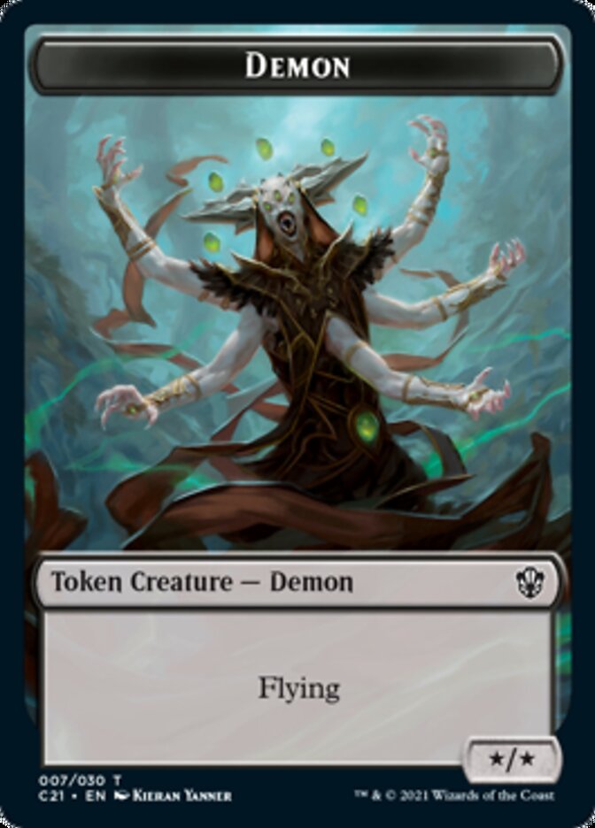 Demon // Fungus Beast Token [Commander 2021 Tokens]