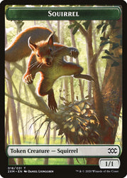 Demon // Squirrel Double-sided Token [Double Masters Tokens]