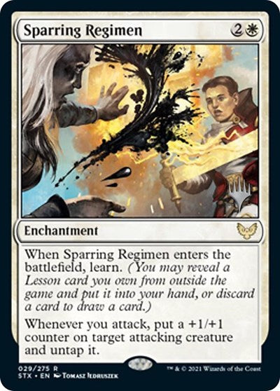 Sparring Regimen (Promo Pack) [Strixhaven: School of Mages Promos]