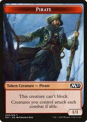 Knight // Pirate Double-sided Token [Core Set 2021 Tokens]