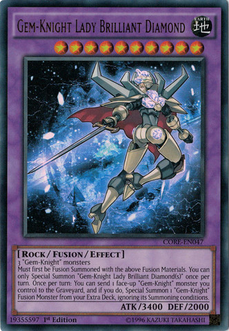 Gem-Knight Lady Brilliant Diamond [CORE-EN047] Ultra Rare