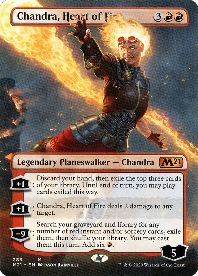 Chandra, Heart of Fire (Borderless) [Core Set 2021]