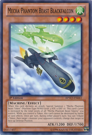 Mecha Phantom Beast Blackfalcon [BPW2-EN061] Common