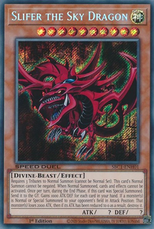 Slifer the Sky Dragon [SBC1-ENH01] Secret Rare