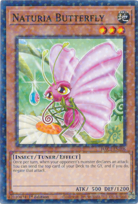 Naturia Butterfly (Duel Terminal) [HAC1-EN108] Common