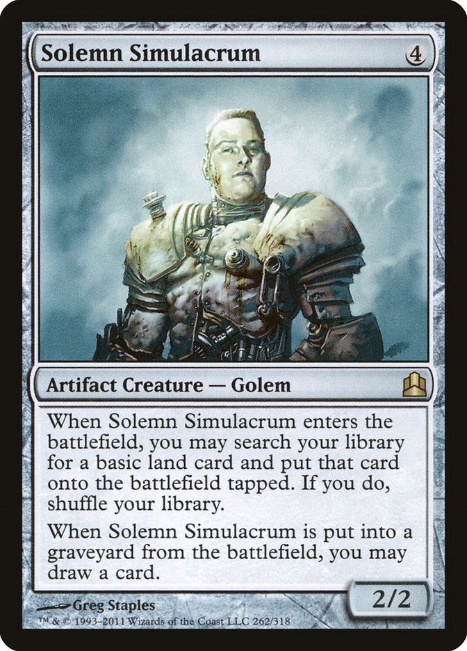 Solemn Simulacrum [Commander 2011]