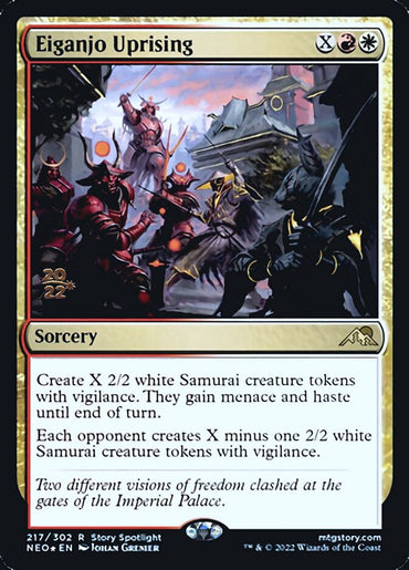 Eiganjo Uprising [Kamigawa: Neon Dynasty Prerelease Promos]