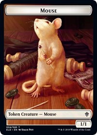 Mouse // Food (18) Double-sided Token [Throne of Eldraine Tokens]