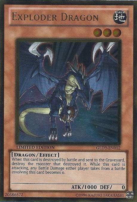 Exploder Dragon [GLD3-EN012] Gold Rare