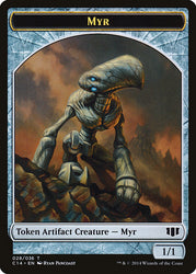 Myr // Pentavite Double-sided Token [Commander 2014 Tokens]