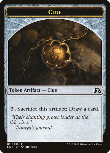 Clue Token (011/018) [Shadows over Innistrad Tokens]