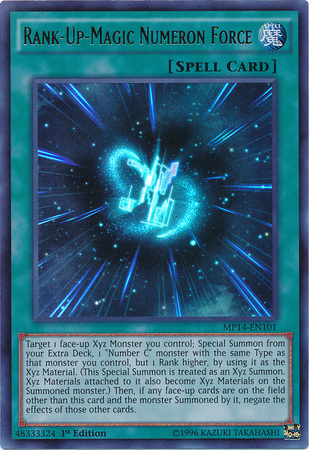 Rank-Up-Magic Numeron Force [MP14-EN101] Ultra Rare