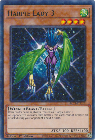 Harpie Lady 3 (Duel Terminal) [HAC1-EN012] Common