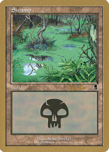 Swamp (cr340) (Carlos Romao) [World Championship Decks 2002]