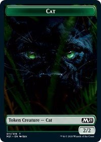 Cat (011) // Zombie Double-sided Token [Core Set 2021 Tokens]