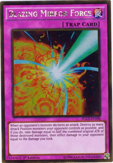 Blazing Mirror Force [PGL3-EN100] Gold Rare