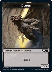 Demon // Soldier Double-sided Token [Core Set 2021 Tokens]