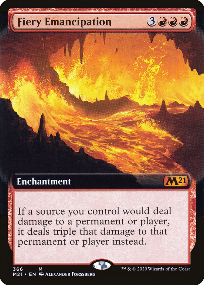 Fiery Emancipation (Extended Art) [Core Set 2021]