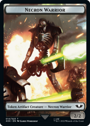 Necron Warrior // Insect (Surge Foil) [Universes Beyond: Warhammer 40,000 Tokens]