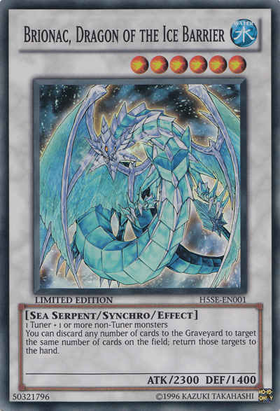 Brionac, Dragon of the Ice Barrier [H5SE-EN001] Super Rare