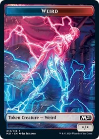 Weird // Zombie Double-sided Token [Core Set 2021 Tokens]