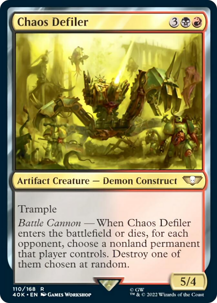 Chaos Defiler (Surge Foil) [Universes Beyond: Warhammer 40,000]