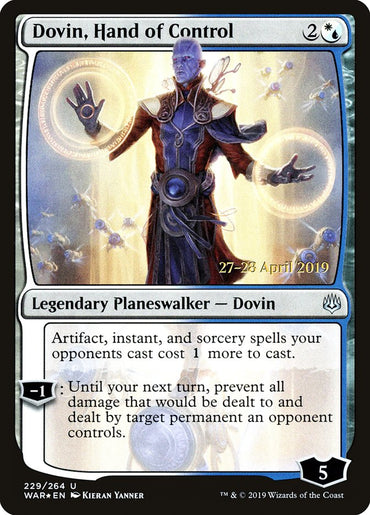 Dovin, Hand of Control [War of the Spark Prerelease Promos]