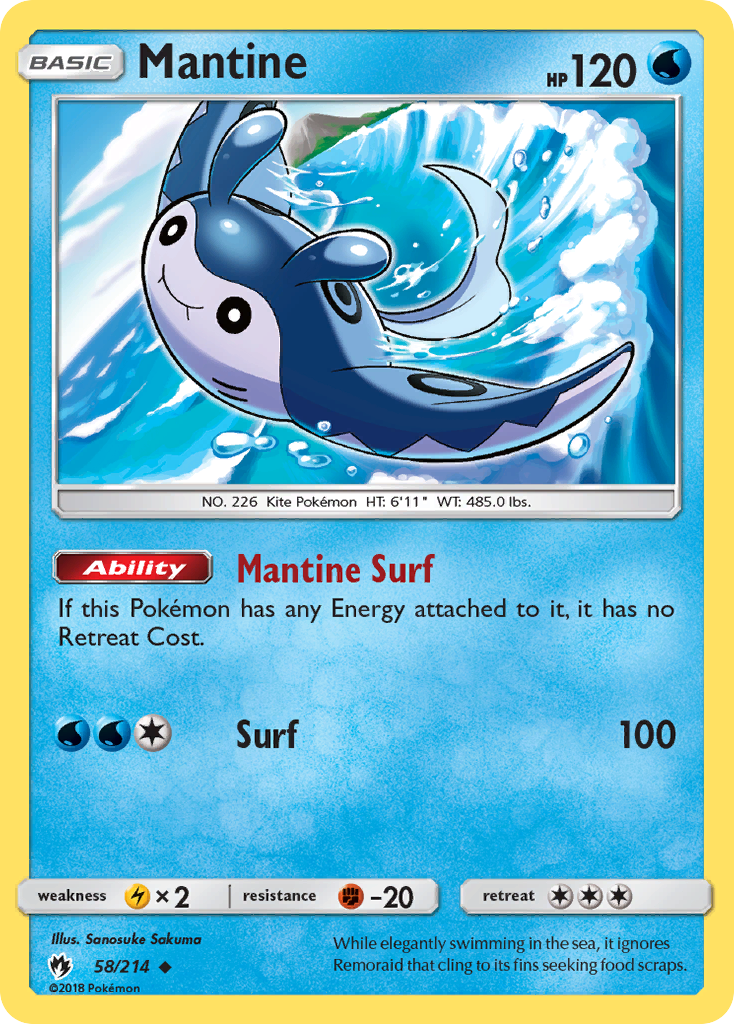 Mantine (58/214) [Sun & Moon: Lost Thunder]