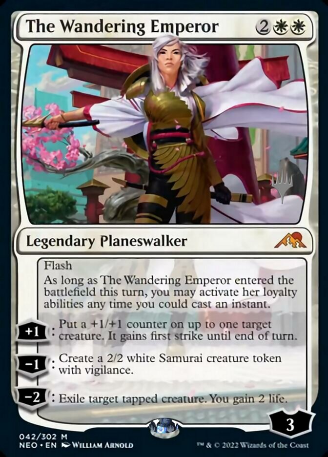 The Wandering Emperor (Promo Pack) [Kamigawa: Neon Dynasty Promos]