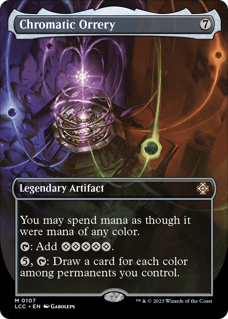 Chromatic Orrery (Borderless) [The Lost Caverns of Ixalan Commander]