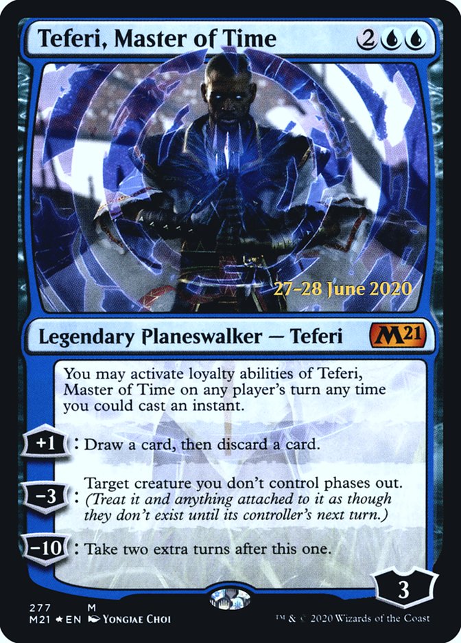 Teferi, Master of Time (275) [Core Set 2021 Prerelease Promos]