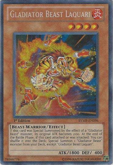 Gladiator Beast Laquari [RYMP-EN096] Secret Rare