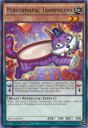 Performapal Trampolynx [MP15-EN127] Rare