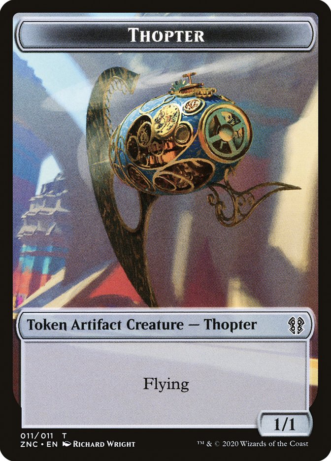 Faerie Rogue // Thopter Double-sided Token [Zendikar Rising Commander Tokens]