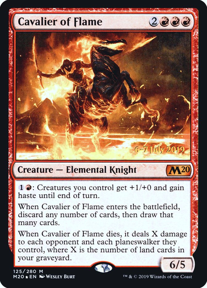 Cavalier of Flame [Core Set 2020 Prerelease Promos]