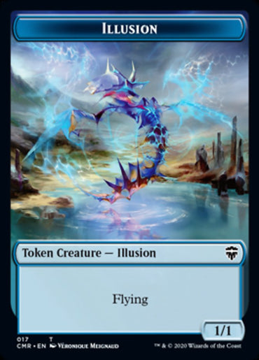 Illusion // Saproling Token [Commander Legends Tokens]