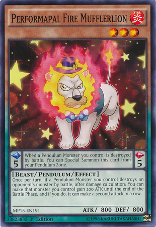 Performapal Fire Mufflerlion [MP15-EN191] Common